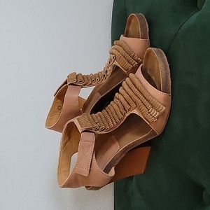 D-Segno Tassle Wedge Sandals